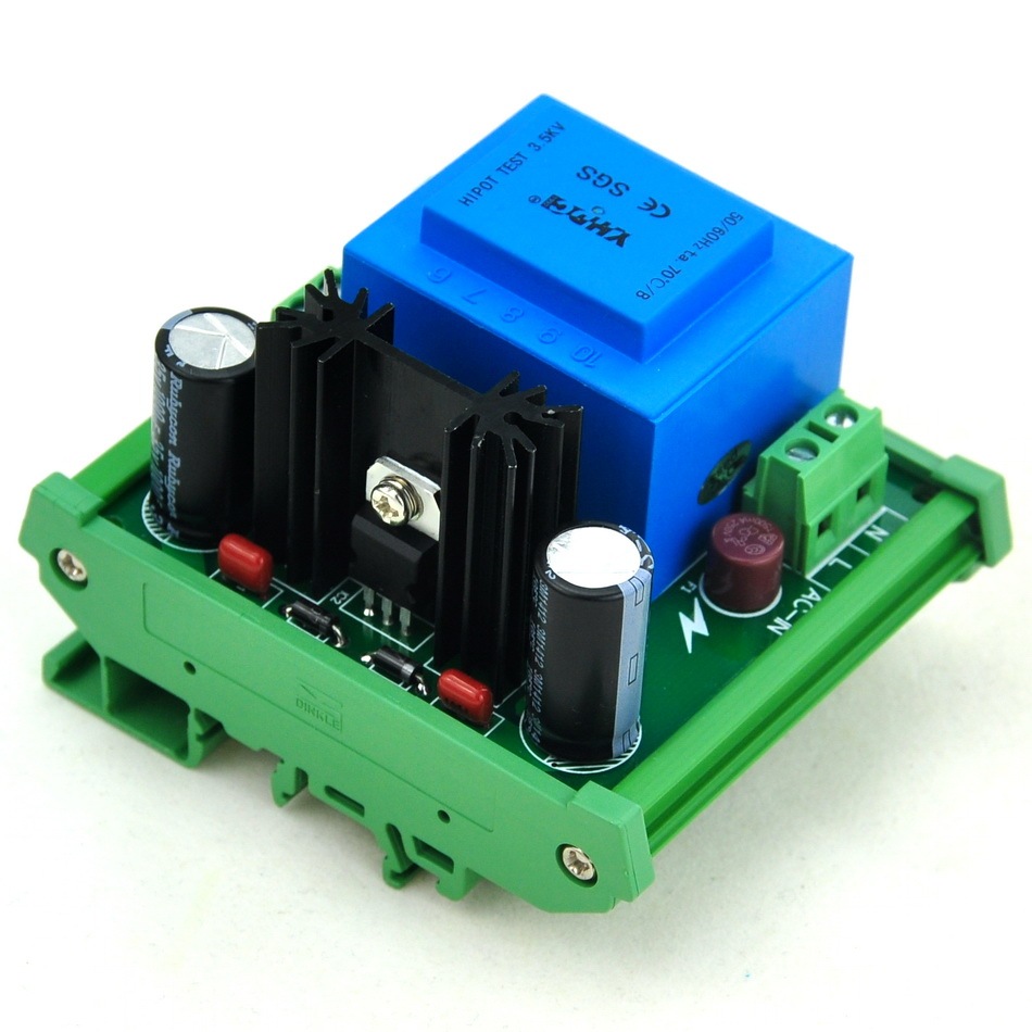 CZH-LABS DIN Rail Mount Input AC115V Output DC1.25~15.8V Adjustable Voltage Regulator.