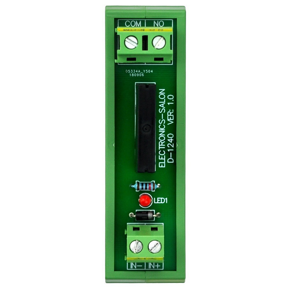 ELECTRONICS-SALON DC 5V Slim DIN Rail Mount 2Amp AC Solid State Relay Interface Module, G3MB-202P 5VDC.