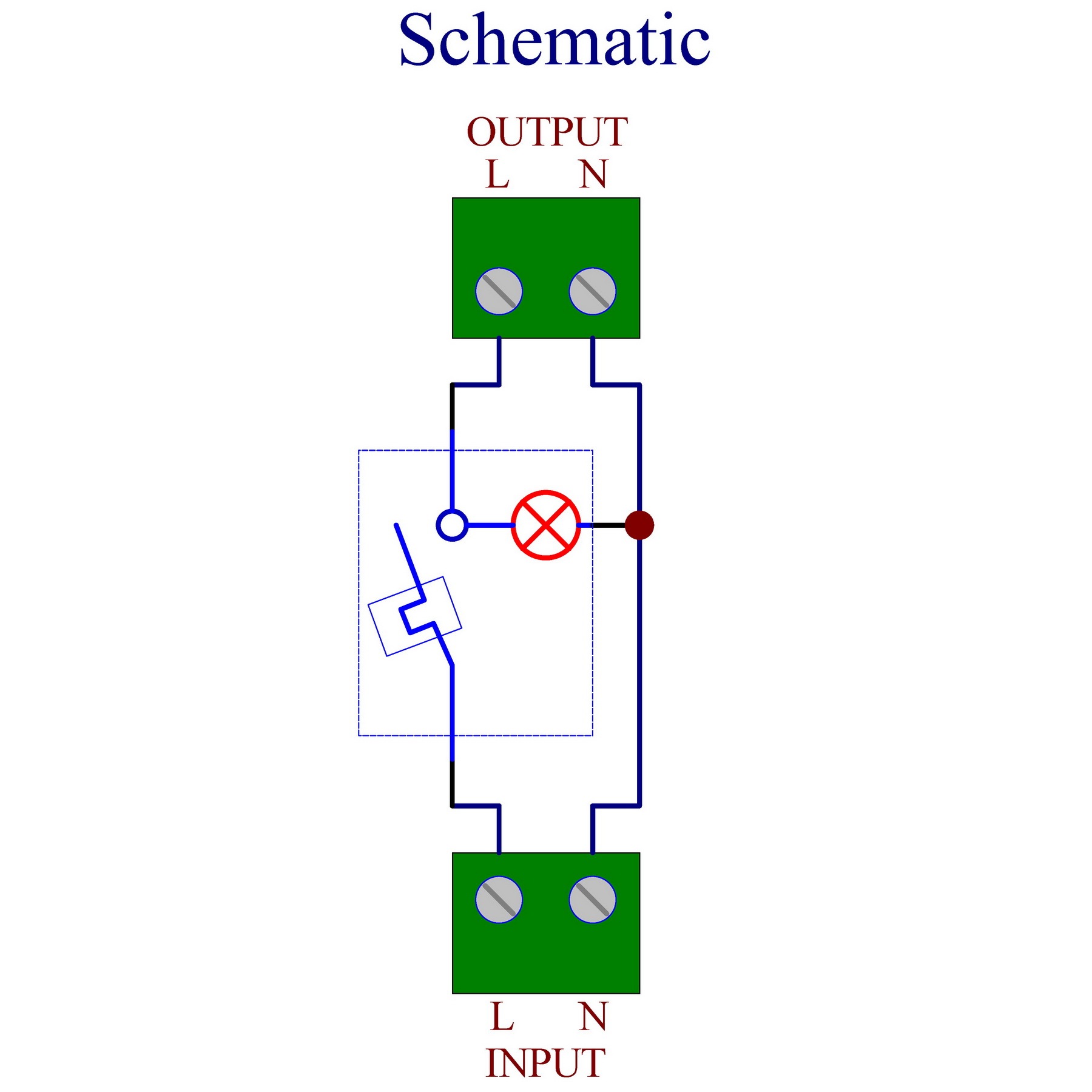 Rocker Switch Thermal Circuit Breaker Overload Protector Module DIN Rail Mount