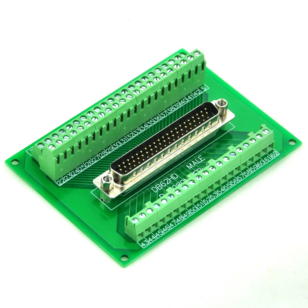CZH-LABS D-SUB DB62HD Male Header Breakout Board, DSUB.