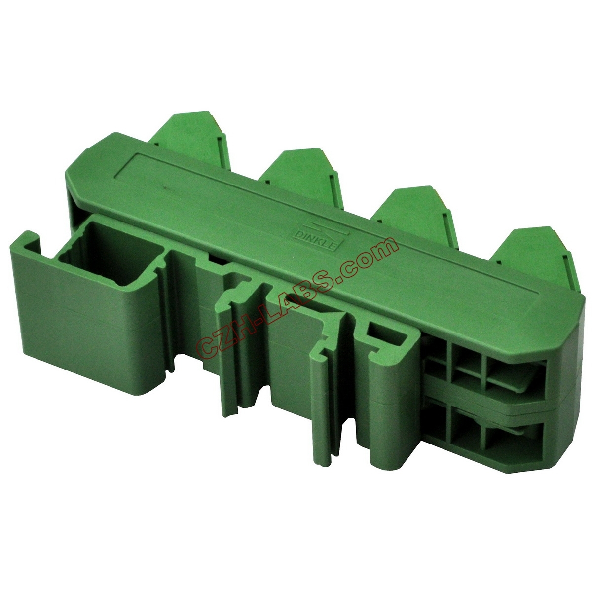 Slim DIN Rail Mount 16A/300V 4x3 Position Screw Terminal Block Distribution Module.