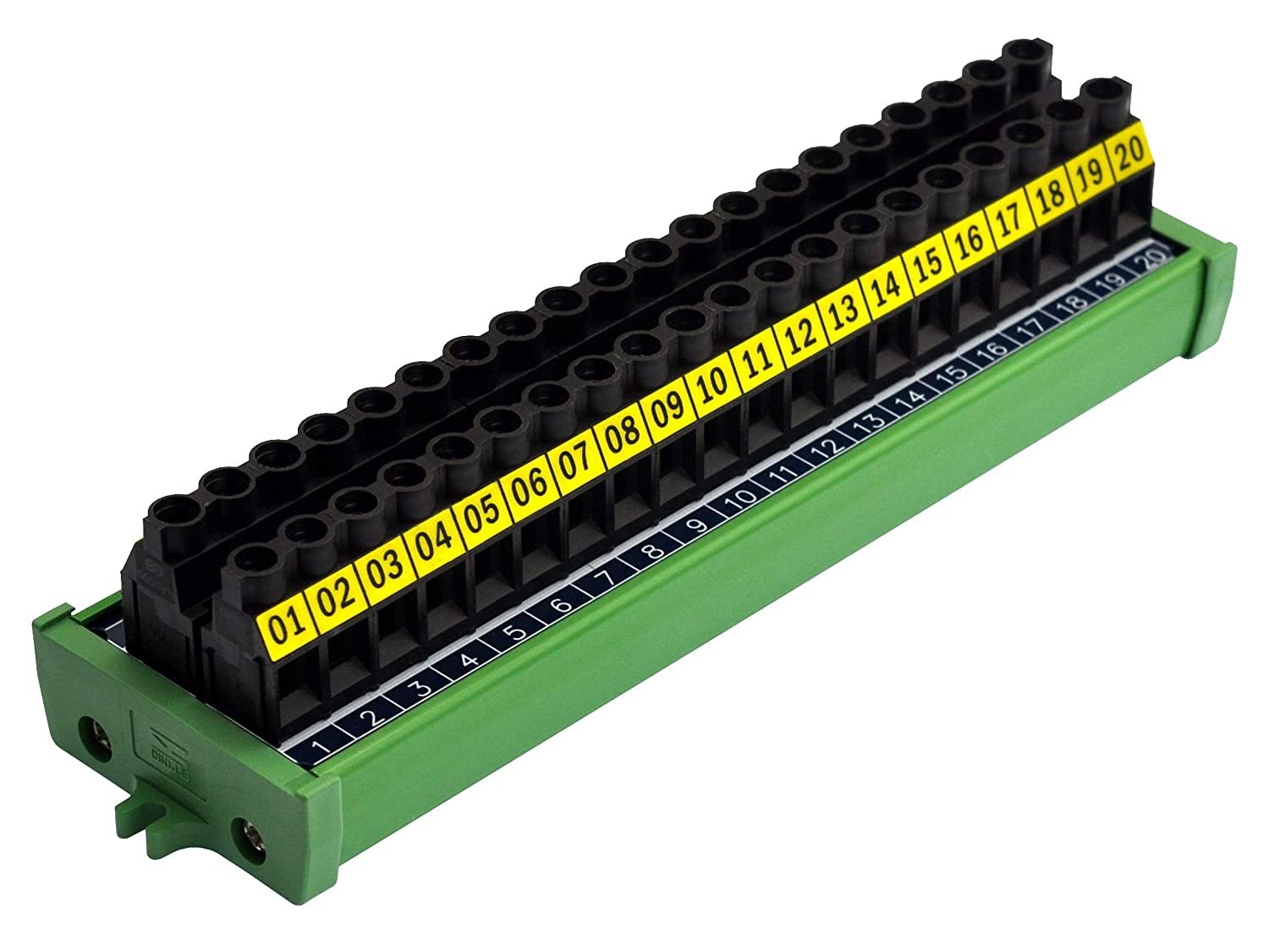 20 Position 30Amp/300V Screw Terminal Block Distribution Module (Screw Mount)