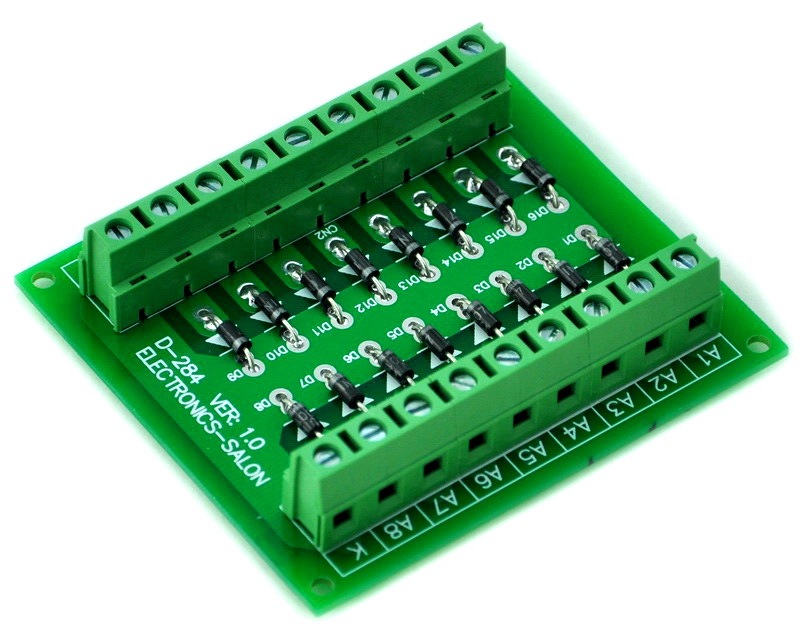 ELECTRONICS-SALON Common Cathode 16 Diode Network Module, 1N4007 1A 1000V.