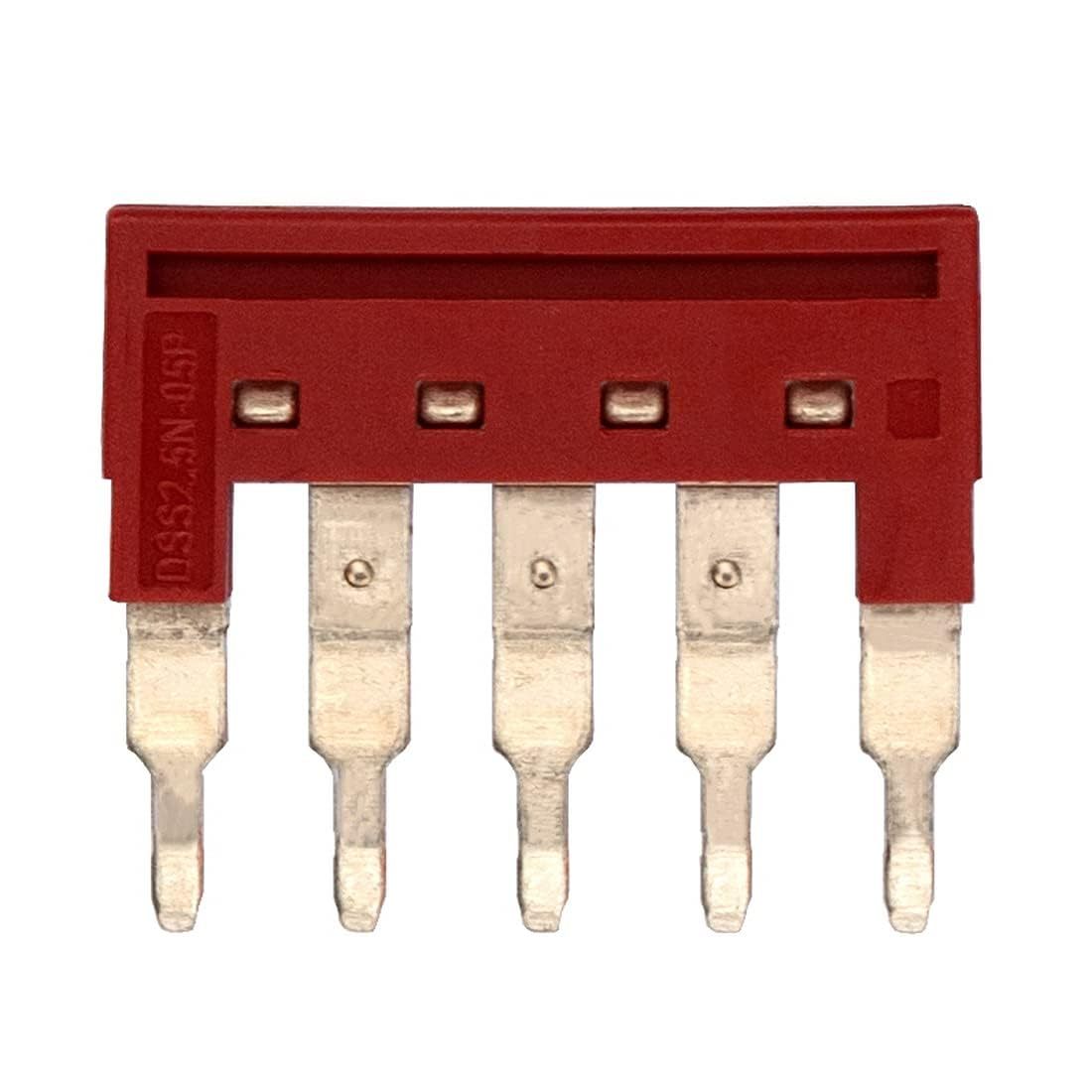 Dinkle DSS2.5N-05P DIN Rail Terminal Block Press-Fit Jumper (Pack of 10)