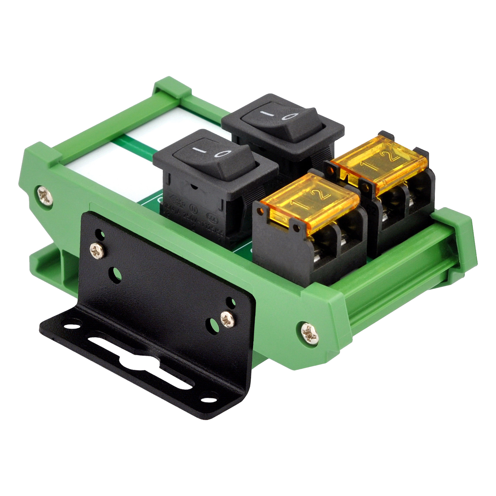 Wall Mount 2 Channel Rocker Switch Module, 10Amp 250VAC / 50VDC