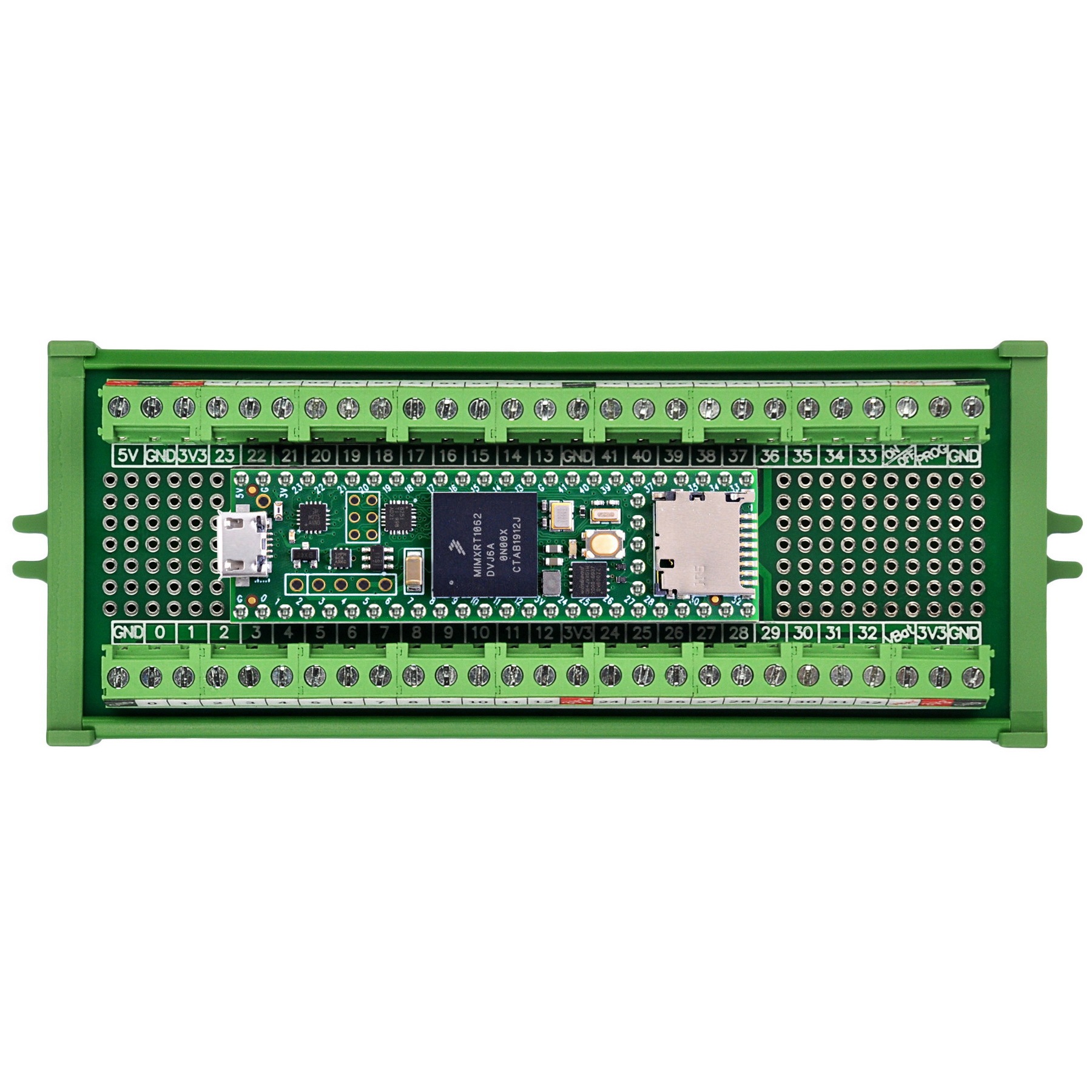Terminal Block Breakout Board Module for Teensy 4.1, Screw Mount Version