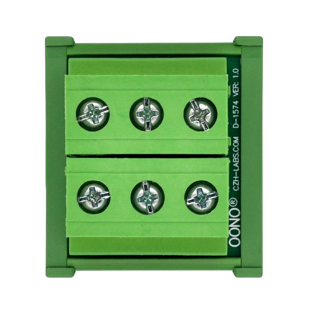 DIN Rail Mount 52Amp 300V 3 Position Screw Terminal Block Distribution Module