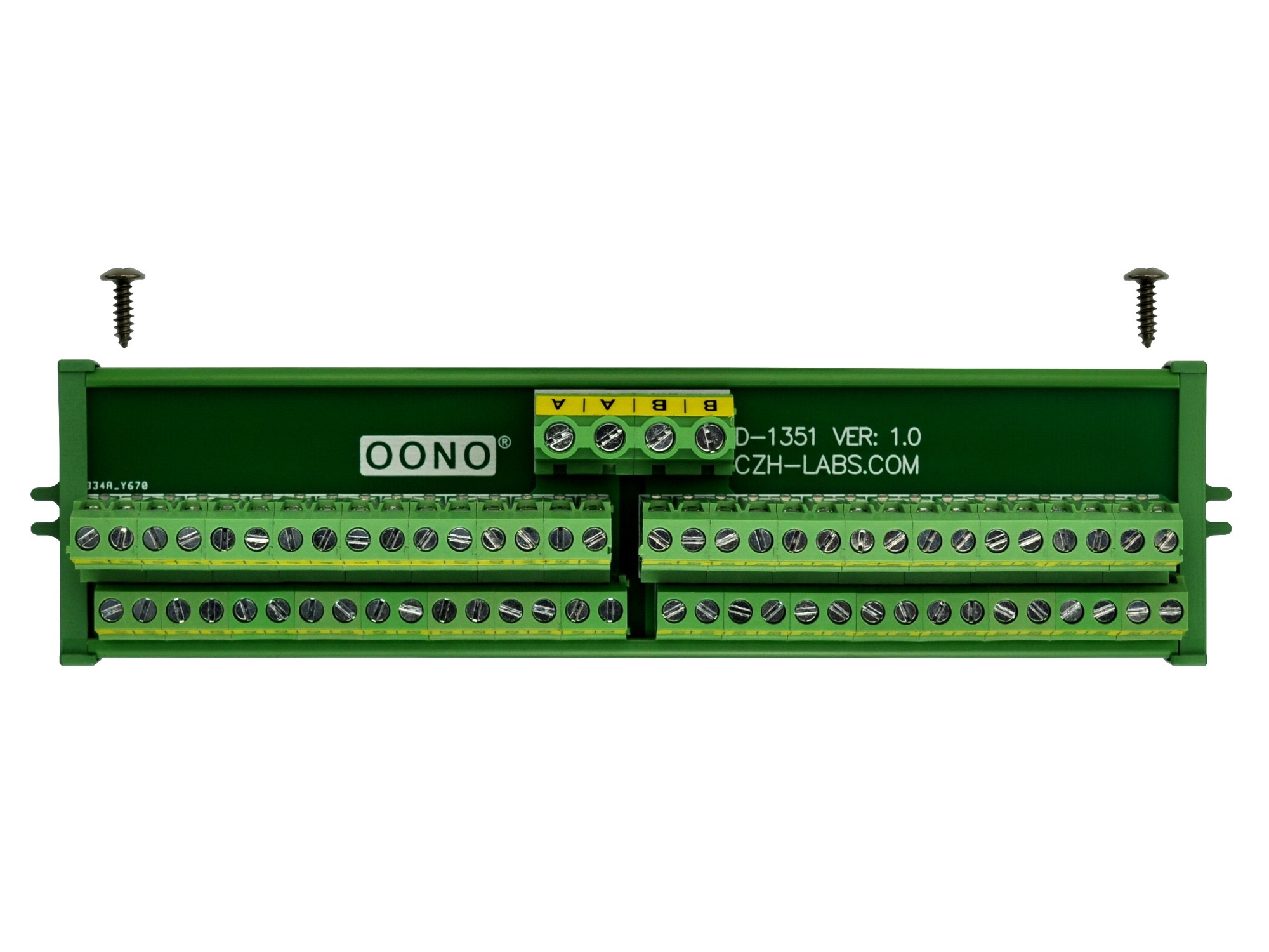 Screw Mount 2x32 Position Screw Terminal Block Power Distribution Module