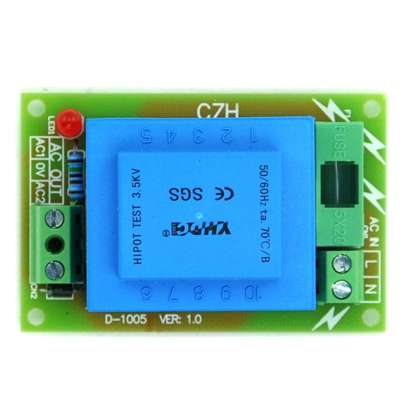 CZH Primary 230VAC, Secondary 36VAC, 5VA Power Transformer Module, D-1005/O, AC36V.