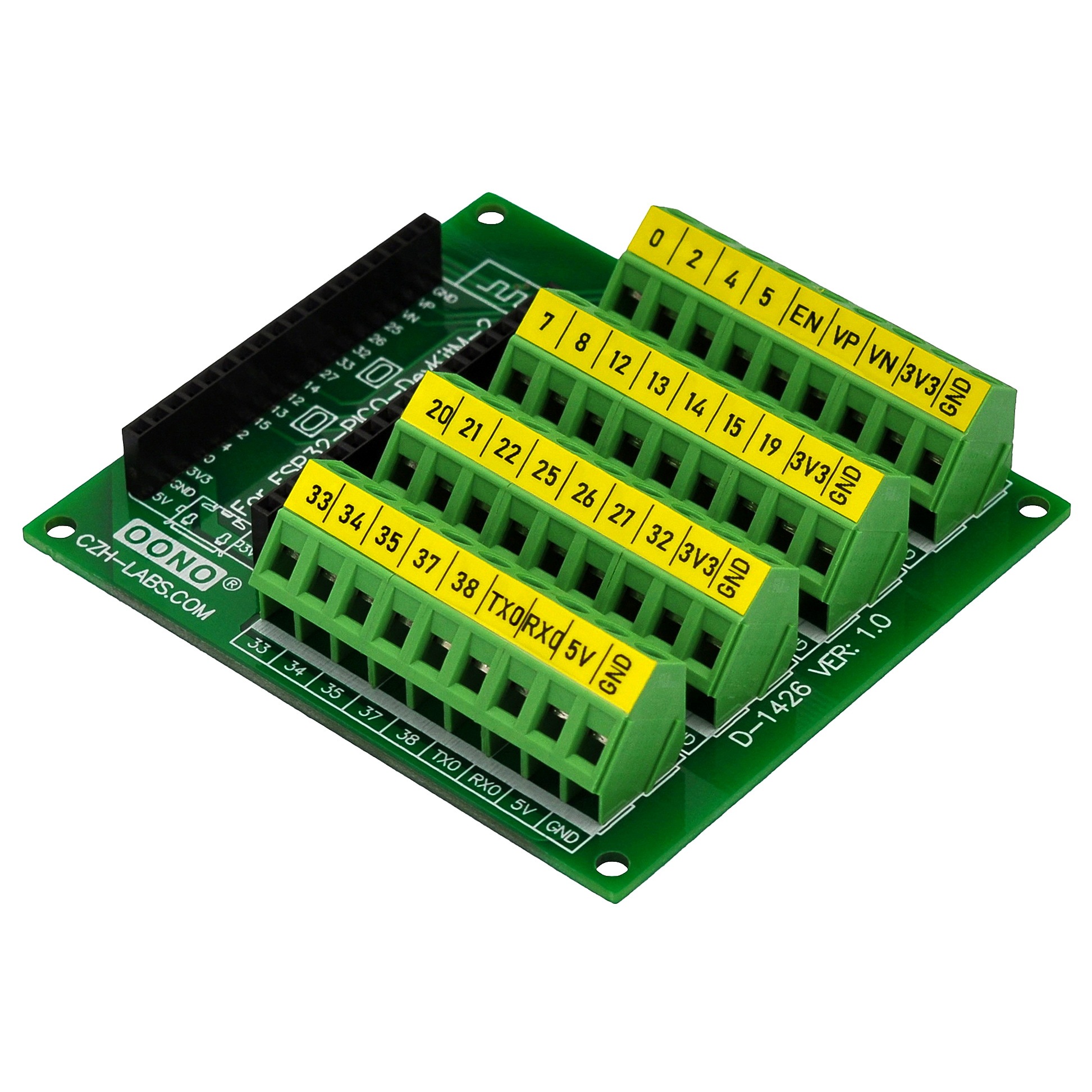 Screw Terminal Block Breakout Module Board for ESP32-PICO-DevKitM-2