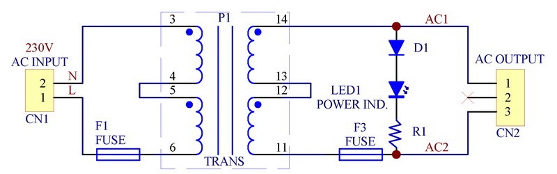 CZH P 230VAC, S 30VAC, 15VA DIN Rail Mount Toroidal Power Transformer Module.