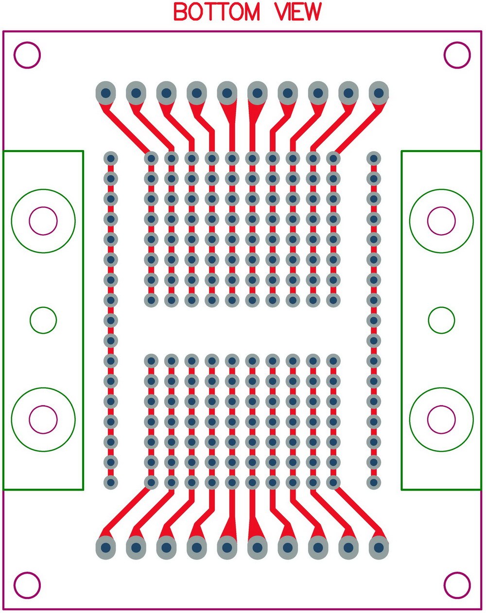 DIP-20 Component to Screw Terminal Block Adapter Board, DIP20 PCB.