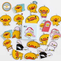 YWJL215 Yellow Ducks Animal Series 45pcs in Box packing Cute Kawaii Novelty Office School Girl Student Hand Account DIY Washi Paper Stickers