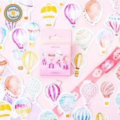 YWJL252 Cartoon Pink Love Balloons Series 46pcs in Box packing Cute Kawaii Novelty Office School Girl Student Hand Account DIY Washi Paper Stickers