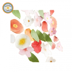 JHYL098 16 Designs Girl Kawaii Cute Cartoon Novelty Flower Floral Leaf Leaves Shaped N Times Post-it Sticky Message Notes Office School Stationery Sup
