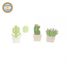 JHYL128 4 Deisgn Cartoon Novelty Girl Kawaii Cute Cactus Cacti Plants Shaped N Times Post-it Sticky Memorandum Message Notes