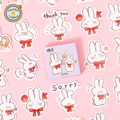 YWJL180 Cartoon Magic Rabbits Series 45pcs in Box packing Cute Kawaii Novelty Office School Girl Student Hand Account DIY Washi Paper Stickers