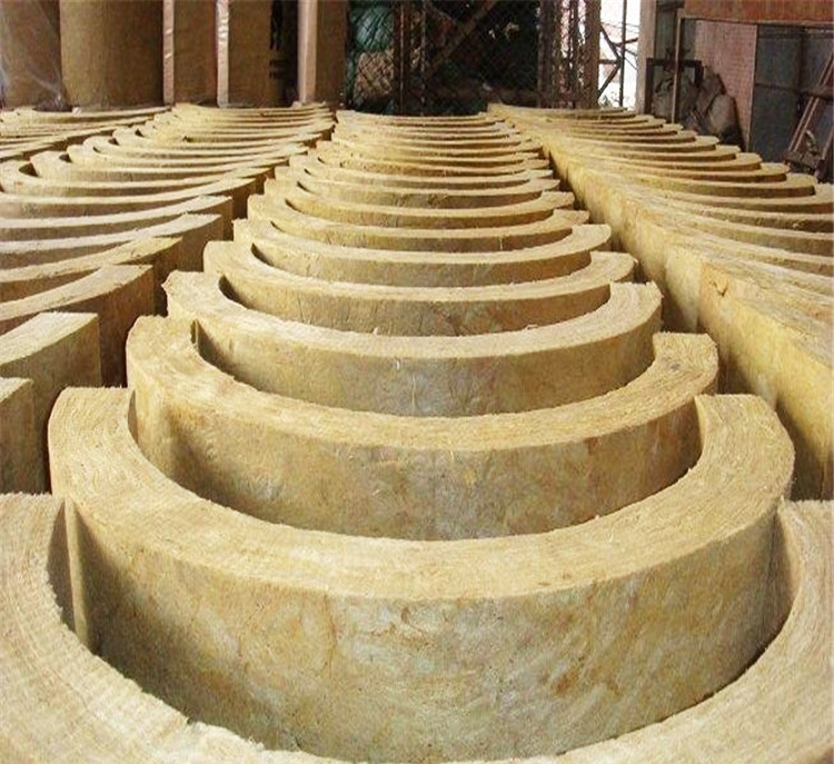 Basalt rock wool insulation pipe