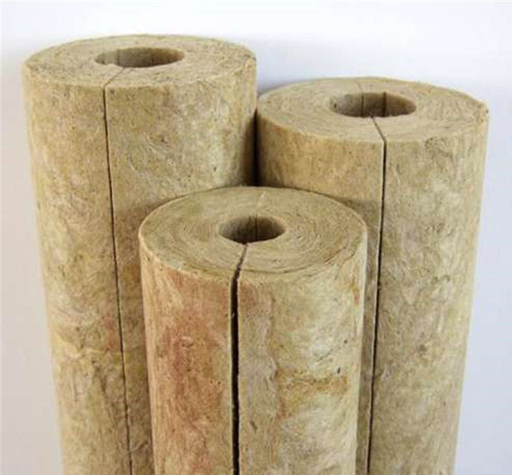 Basalt rock wool insulation pipe