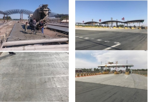 Ximingga and Tantu Toll Plaza on the Nentan Expressway in China