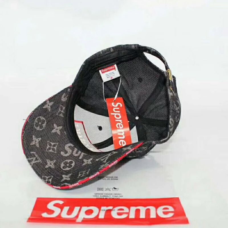 ルイヴィトンシュプリームコラボ帽子 個性 supreme キャップ サイズ調整可 高級感アップ