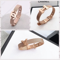 シャネル ルイヴィトン エルメス ブレスレット 高級チタン鋼製 綺麗設計