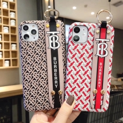 バーバリー iphone11/11pro  maxケース Burberry iphone xr/11 pro/xs maxケース ブランド iphone11/11 pro/11pro maxケース ハンドベルト付き 人気通販