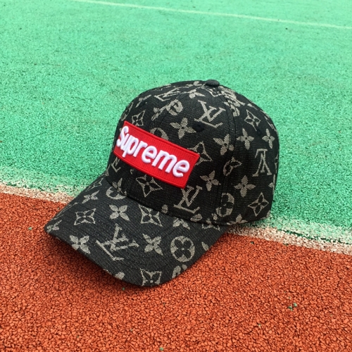 ルイヴィトンシュプリームコラボ帽子 個性 supreme ルイビトン