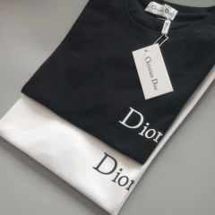 ディオール Tシャツ   カジュアル Dior ティシャツ  コットン製 シンプル風 男女兼用