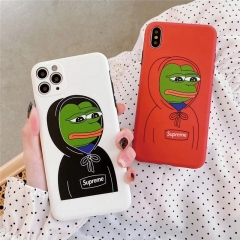 シュプリーム iphone11/11pro maxケース ハイブランド iphone11 pro/xrカバー 蛙 supreme アイフォン7/8/12プロ/xs maxスマホケース  可愛い 男女愛用