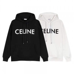 カップルシンプルセリーヌ celine パーカー 象徴ロゴ 帽子付き カジュアル服メンズレデイース