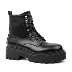 Hot Sell ladies Military Boots Wedges Platform women boots with 8 eyelets