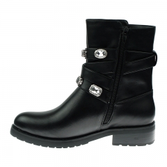 designer fall winter waterproof biker boots shoes for women and ladies
