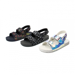 wholesale fashion designer summer colorful flat sandals shoes for kids girl