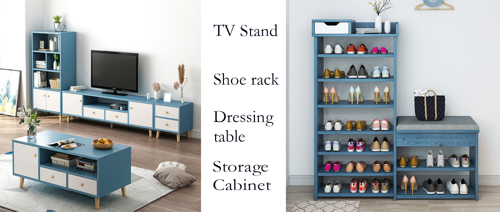 TV stand & shoe rack