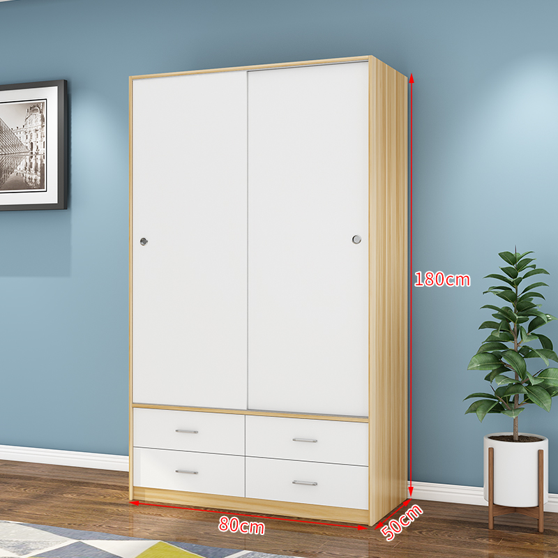 Bedroom Furniture Wooden Panel Melamine Chipbobard Drawer Wardrobe