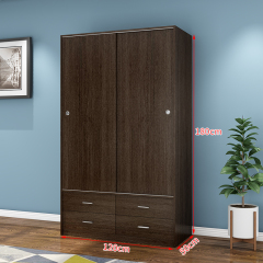 Bedroom Furniture Wooden Panel Melamine Chipbobard Drawer Wardrobe
