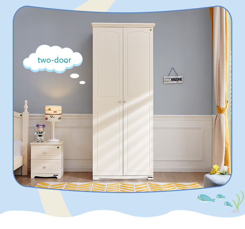 Modern Wood Kids Wardrobe Bedroom Furniture