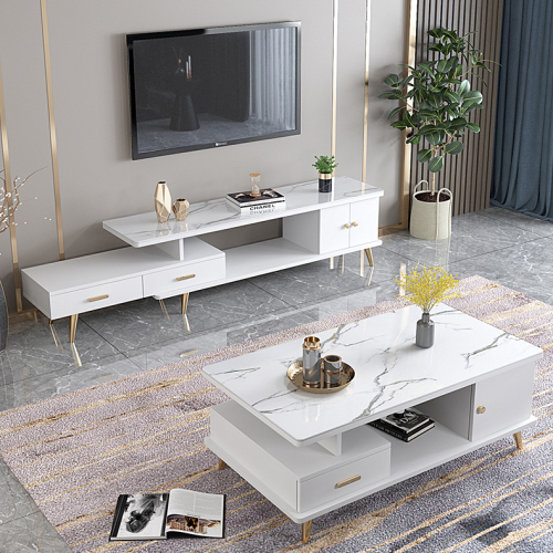 Living Room Bedroom with Simple Telescopic TV Cabinet, Simple Modern TV Stand