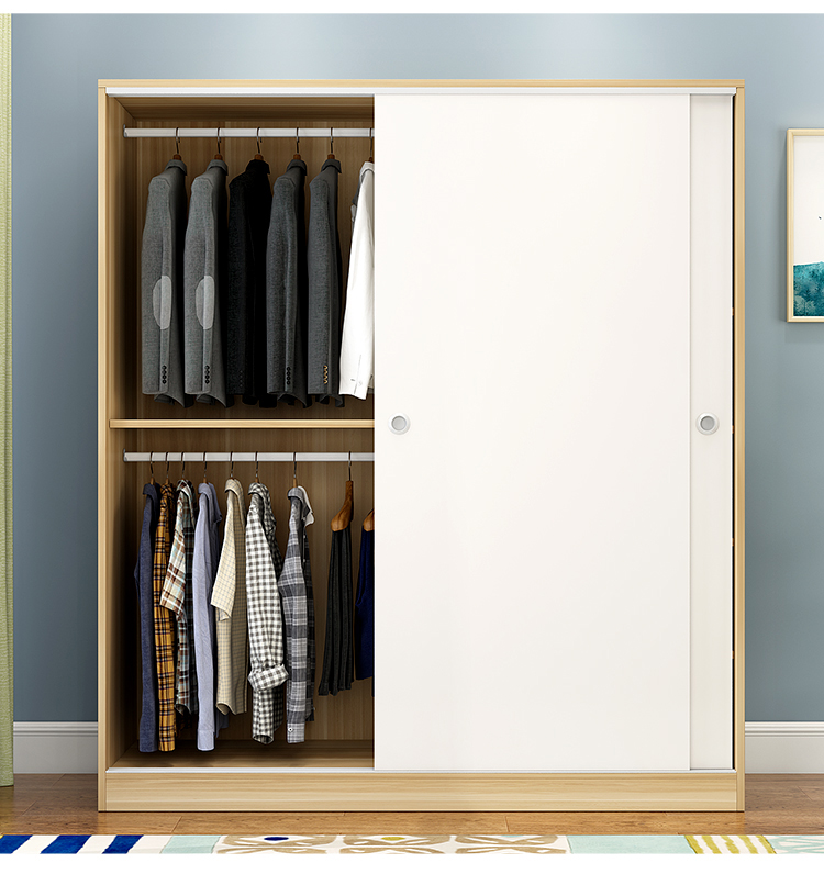 Wardrobe Locker Sliding Door Simple Modern Home Bedroom Wardrobe Simple Wardrobe