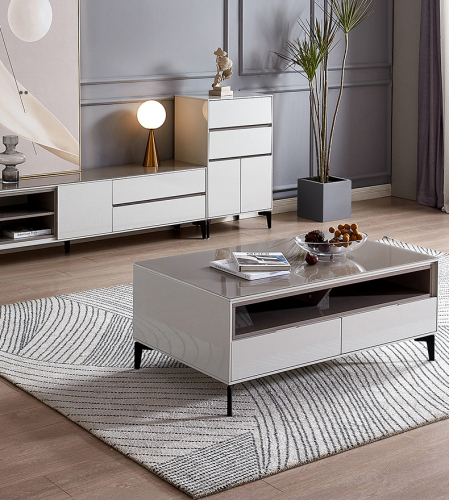 Modern Simple Family Living Room Bedroom TV Cabinet Tea Table Combination Furniture TV Stand