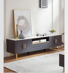 Modern Simple Light Luxury Style Living Room TV Cabinet Tea Table Combination Furniture TV Stand