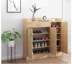 Shoe Cabinet Simple Household Porch Cabinet Simple Modern Assembly Imitation Solid Wood Shoe Rack