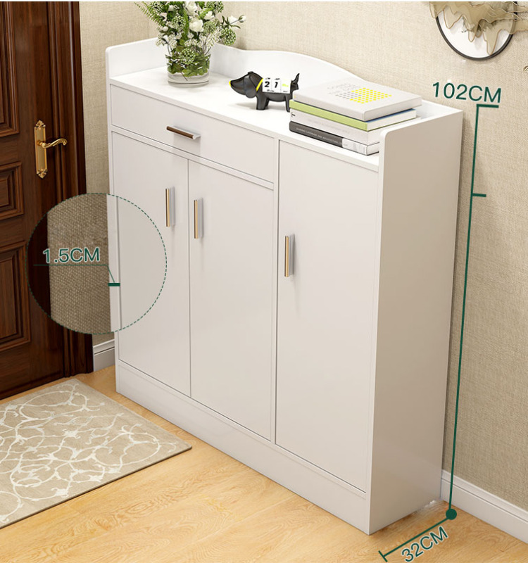 Shoe Cabinet Simple Household Porch Cabinet Simple Modern Assembly Imitation Solid Wood Shoe Rack