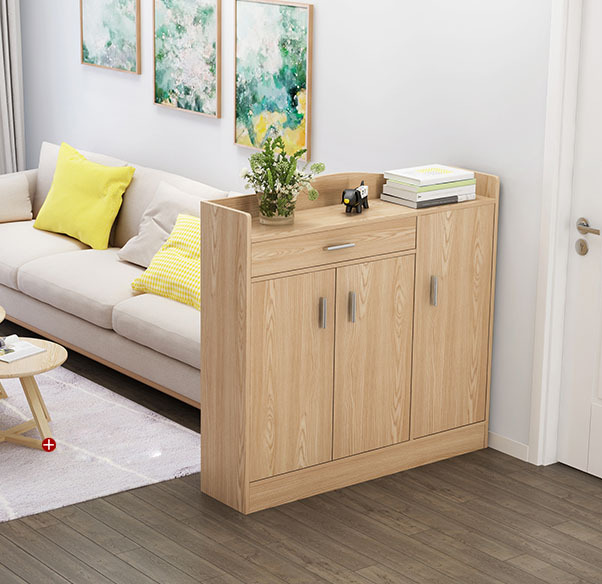 Shoe Cabinet Simple Household Porch Cabinet Simple Modern Assembly Imitation Solid Wood Shoe Rack