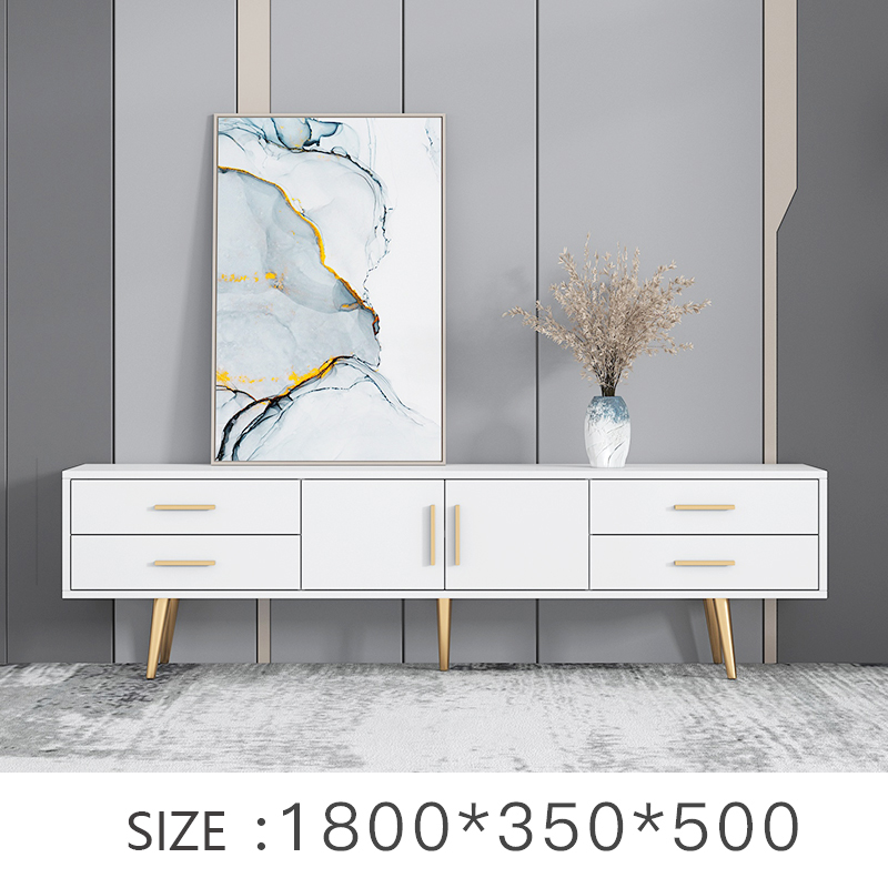 Modern Nordic TV Cabinet Tea Table Combination Set Modern Simple Living Room Bedroom TV Cabinet/TV Stand