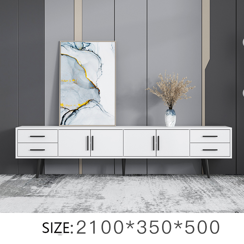 Modern Nordic TV Cabinet Tea Table Combination Set Modern Simple Living Room Bedroom TV Cabinet/TV Stand