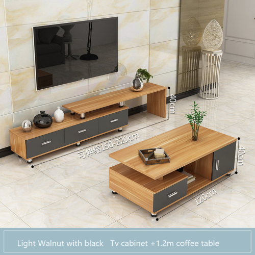 Modern TV Cabinet Tea Table Combination Set Modern Simple Living Room Bedroom TV Cabinet/TV Stand
