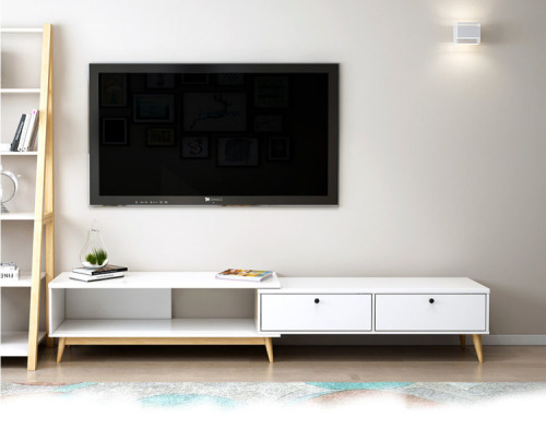 Retractable TV Cabinet Nordic Compact Modern Living Room Retractable TV Cabinet/TV Stand