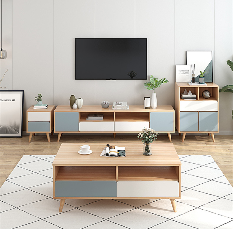 TV Cabinet Coffee Table Set Nordic Bedroom TV Cabinet Master Bedroom Modern Simple Living Room TV Cabinet